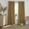 Flynn Blackout Lined Eyelet Curtains